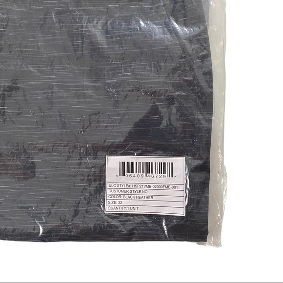 Hurley Heathered Black All Over Print Hybrid Walk Shorts Bermuda Shorts Men’s 32 - Picture 5 of 5